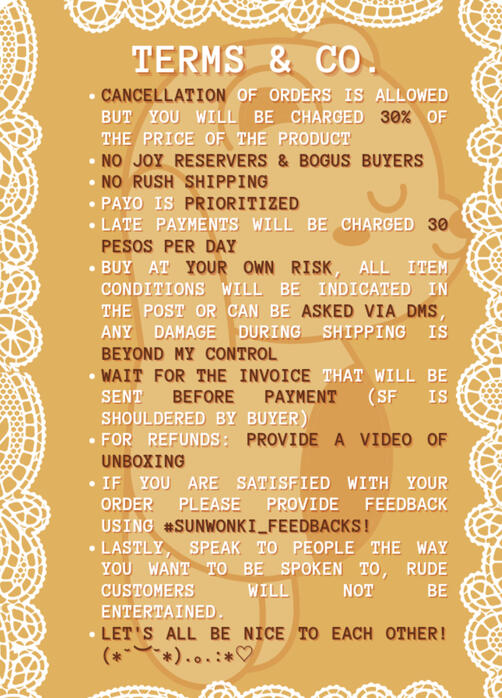 Sunwonki Wishlist